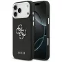 Guess Grained Big 4G Classic Logo Maciņš iPhone 17 Pro Max - Melns