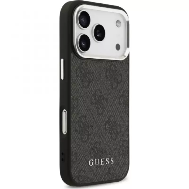 Guess 4G Classic Logo MacSafe Macītis iPhone 17 Pro (Melns)