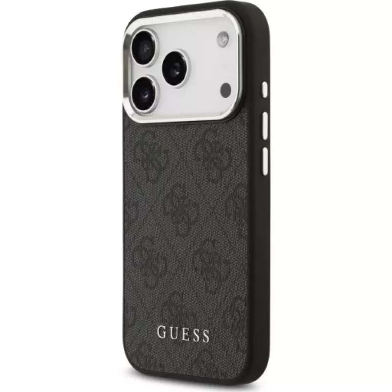Guess 4G Classic Logo MacSafe Macītis iPhone 17 Pro (Melns)