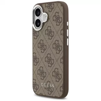 Guess 4G Classic Logo Macīgais MacSafe Maciņš iPhone 17, Brūns