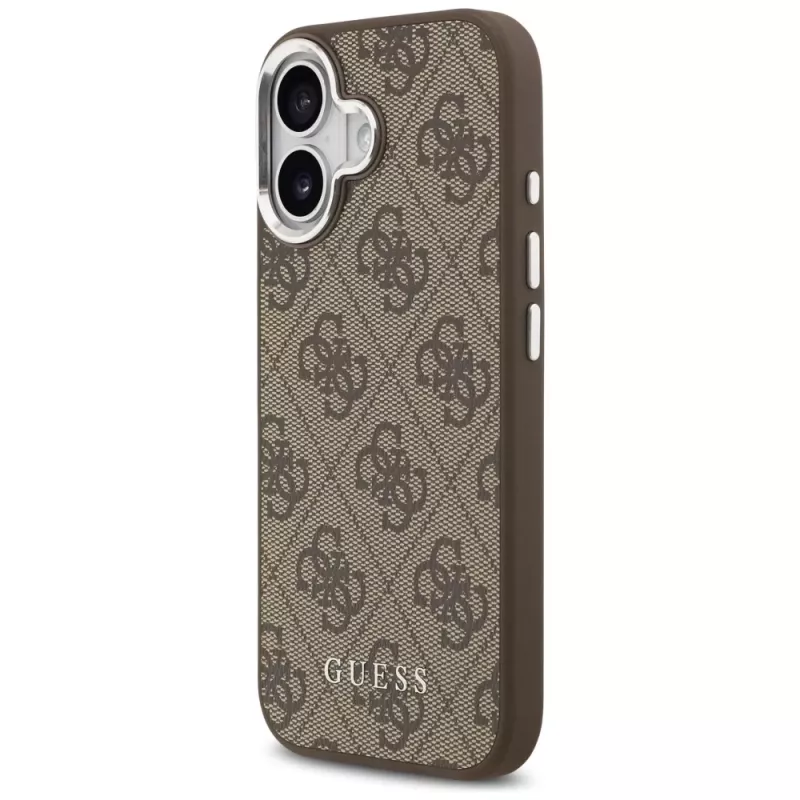 Guess 4G Classic Logo Macīgais MacSafe Maciņš iPhone 17, Brūns