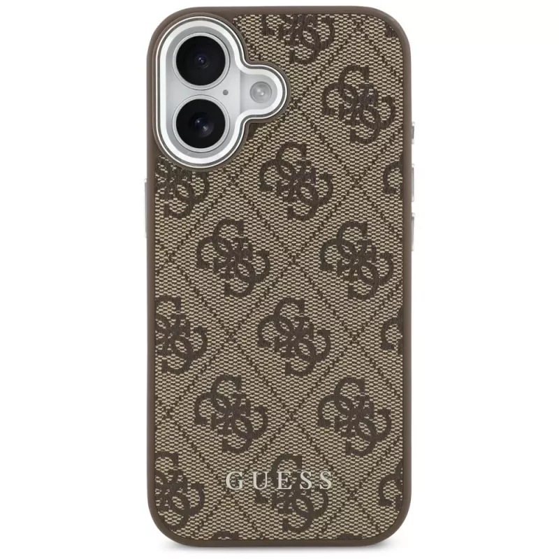 Guess 4G Classic Logo Macīgais MacSafe Maciņš iPhone 17, Brūns