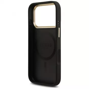 Guess 4G Stripe MagSafe Case for iPhone 17 Pro Max Black