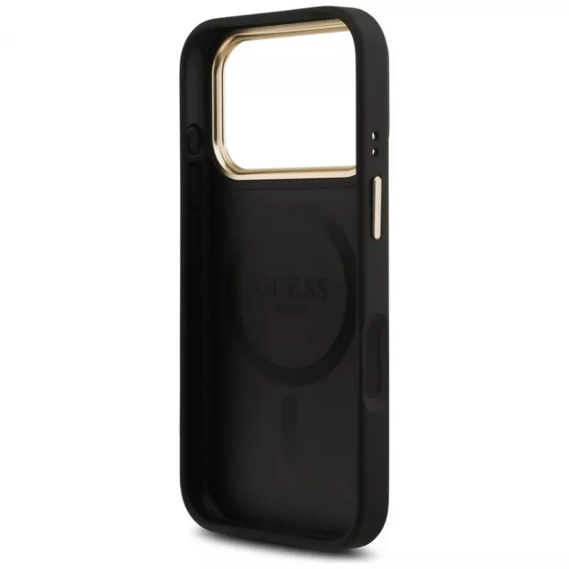 Guess 4G Stripe MagSafe Case for iPhone 17 Pro Max Black