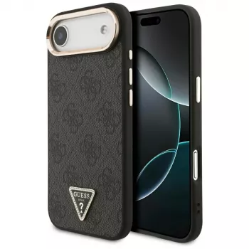 Guess 4G Triangle Logo MagSafe apvalks iPhone Air, melns/zelta