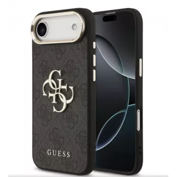Guess 4G Big 4G Classic Logo aizmugures vāciņa maciņš Apple iPhone Air - Black / Gold