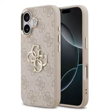 Guess 4G Big 4G Classic Logo Maciņš iPhone 17 (Rozā/Zelts)