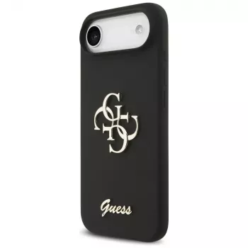 Guess Silicone Big 4G Script Case iPhone Air - Melns