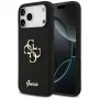 Guess Silicone Big 4G Script Case iPhone 17 Pro Max, Melns