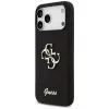 Guess Silicone Big 4G Script Case iPhone 17 Pro Max, Melns