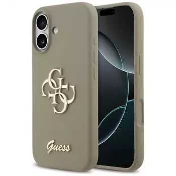 Guess Silicone Big 4G Script Phone Case iPhone 17 - Brūns