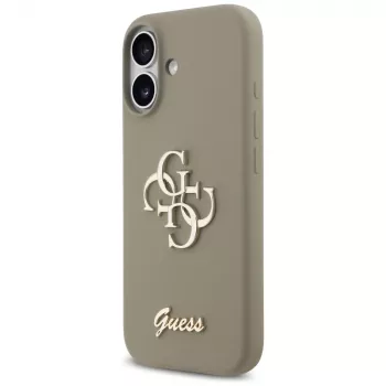 Guess Silicone Big 4G Script Phone Case iPhone 17 - Brūns