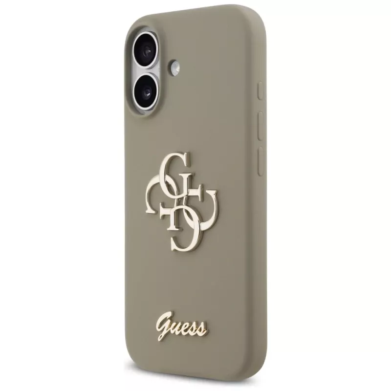 Guess Silicone Big 4G Script Phone Case iPhone 17 - Brūns