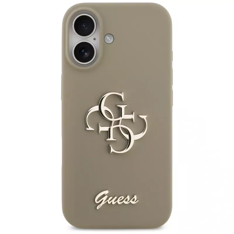 Guess Silicone Big 4G Script Phone Case iPhone 17 - Brūns