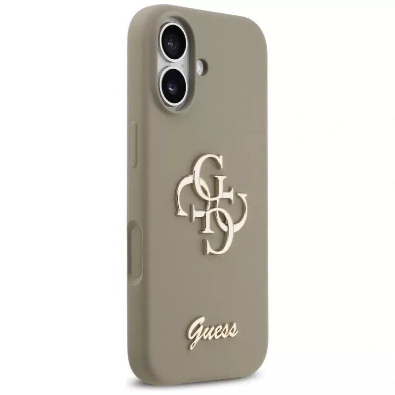 Guess Silicone Big 4G Script Phone Case iPhone 17 - Brūns