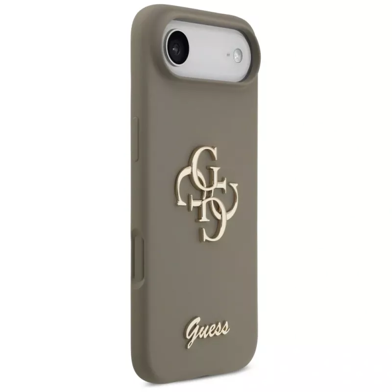 Guess Silicone Big 4G Script Case for iPhone Air Brown