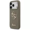 Guess Silicone Big 4G Script Case iPhone 17 Pro Brūns