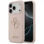 Guess Silicone Big 4G Script Back Cover Apple iPhone 17 Pro - Rozā