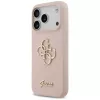 Guess Silicone Big 4G Script Back Cover Apple iPhone 17 Pro - Rozā