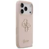 Guess Silicone Big 4G Script Back Cover Apple iPhone 17 Pro - Rozā