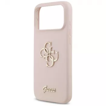 Guess Silicone Big 4G Script Case Apple iPhone 17 Pro Max - Rozā