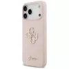 Guess Silicone Big 4G Script Case Apple iPhone 17 Pro Max - Rozā