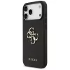 Guess Grained Big 4G & Classic Logo Back Cover iPhone 17 Pro Max, Melns