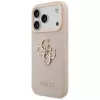 Guess Grained Big 4G & Classic Logo Maciņš iPhone 17 Pro Rozā