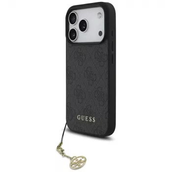 Guess 4G Charms Collection MacSafe Maciņš Apple iPhone 17 Pro, Melns