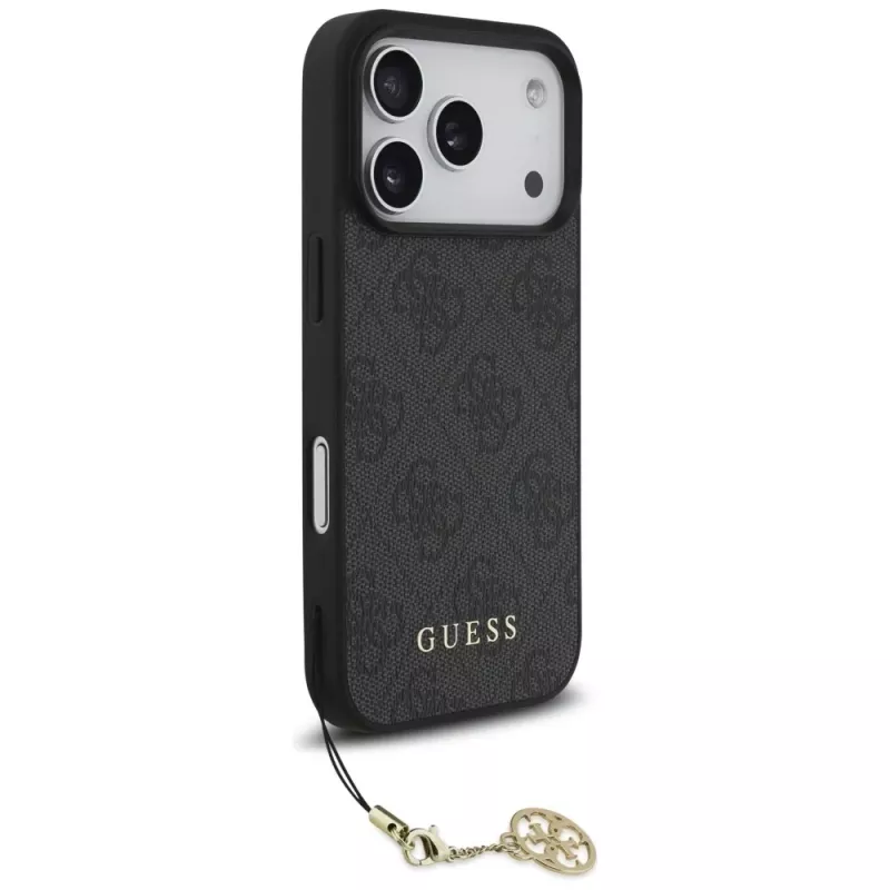 Guess 4G Charms Collection MacSafe Maciņš Apple iPhone 17 Pro, Melns