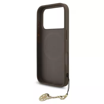 Guess 4G Charms Collection MagSafe Case for iPhone 17 Pro (Brown)