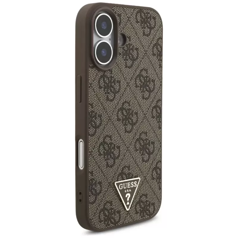 Guess 4G Strap Triangle Logo MagSafe Case iPhone 17 Brūns