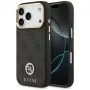 Guess 4G Strass Logo Maciešu korpuss iPhone 17 Pro (Melns)