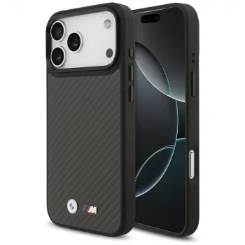 BMW M Kevlar Matt MacSafe Macīgs Vāciņš iPhone 17 Pro Max Melns