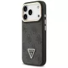 Guess 4G PU Triangle Logo & Stand Camera Magsafe Case iPhone 17 Pro Melns