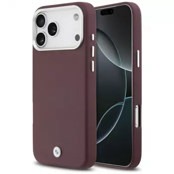 BMW Sign Full Wrapped Metal MagSafe apvalks iPhone 17 Pro Max, sarkans