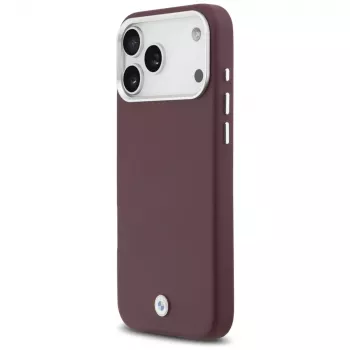 BMW Sign Full Wrapped Metal MagSafe apvalks iPhone 17 Pro Max, sarkans