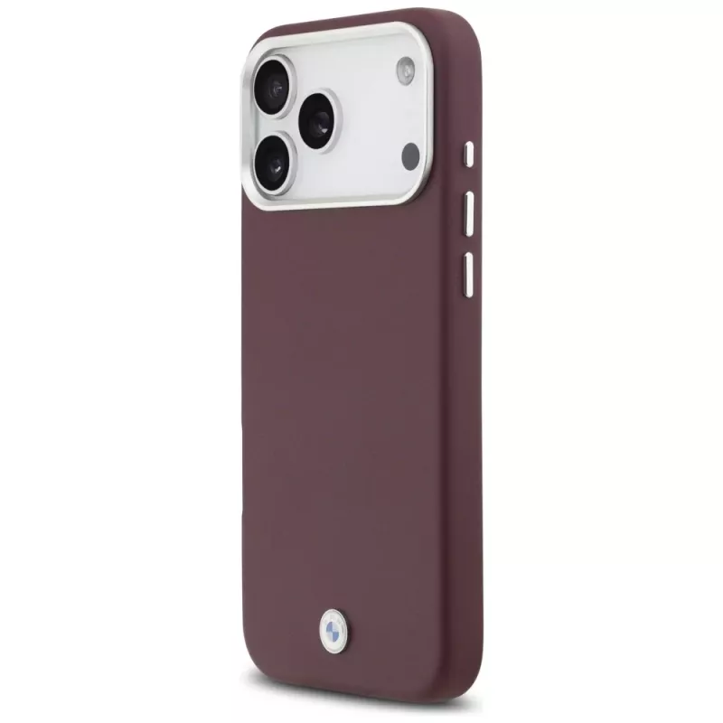 BMW Sign Full Wrapped Metal MagSafe apvalks iPhone 17 Pro Max, sarkans