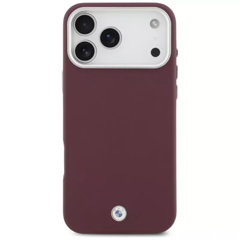 BMW Sign Full Wrapped Metal MagSafe apvalks iPhone 17 Pro Max, sarkans