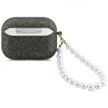 Guess Glitter Pearl Strap Case AirPods Pro 3 maciņš, khaki