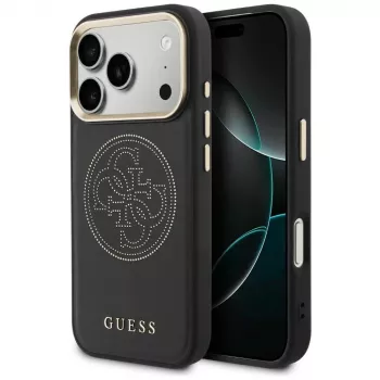 Guess Perforated 4G MagSafe Case iPhone 17 Pro Max, Black