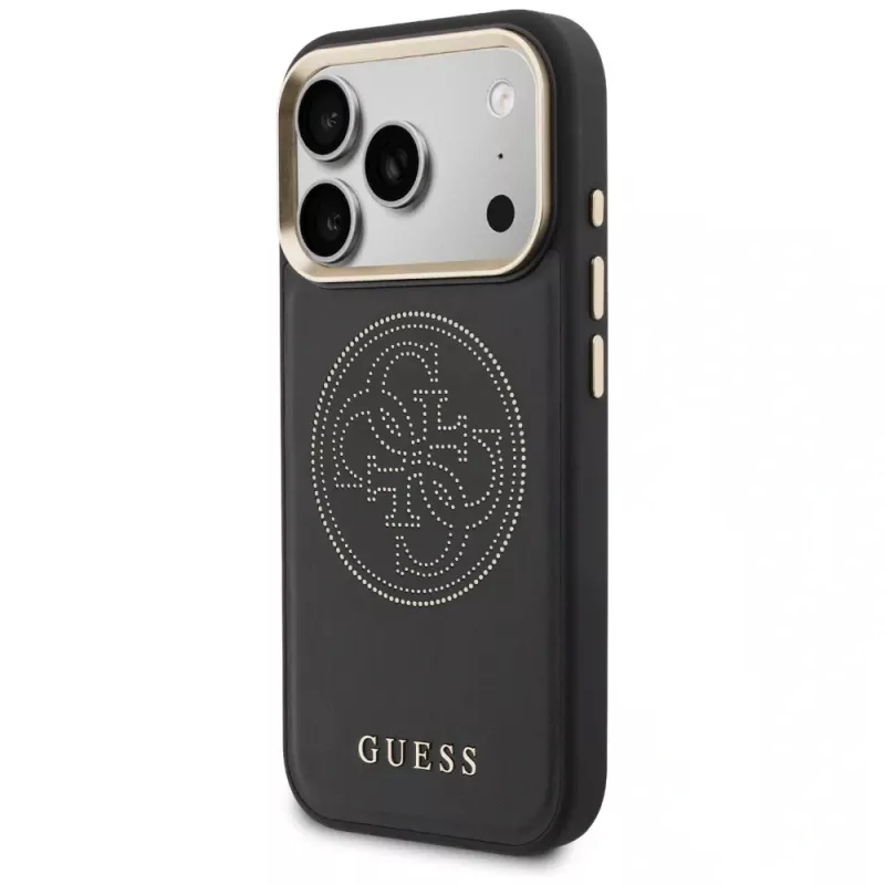 Guess Perforated 4G MagSafe Case iPhone 17 Pro Max, Black