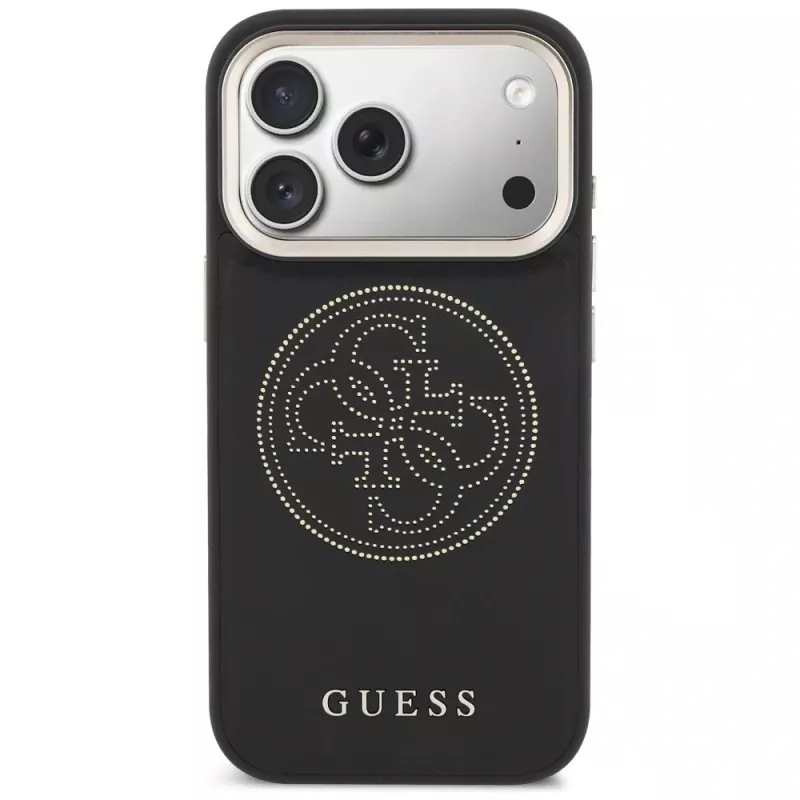Guess Perforated 4G MagSafe Case iPhone 17 Pro Max, Black