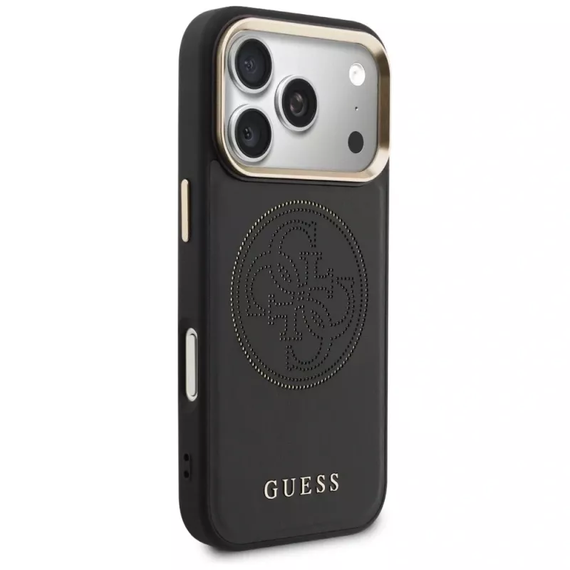Guess Perforated 4G MagSafe Case iPhone 17 Pro Max, Black