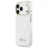 Guess IML Gradient Script Metal MagSafe Case Apple iPhone 17 Pro Balts