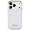 Guess IML Gradient Script Metal MagSafe Case Apple iPhone 17 Pro Balts