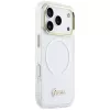 Guess IML Gradient Script Metal MagSafe Case iPhone 17 Pro Max Balts