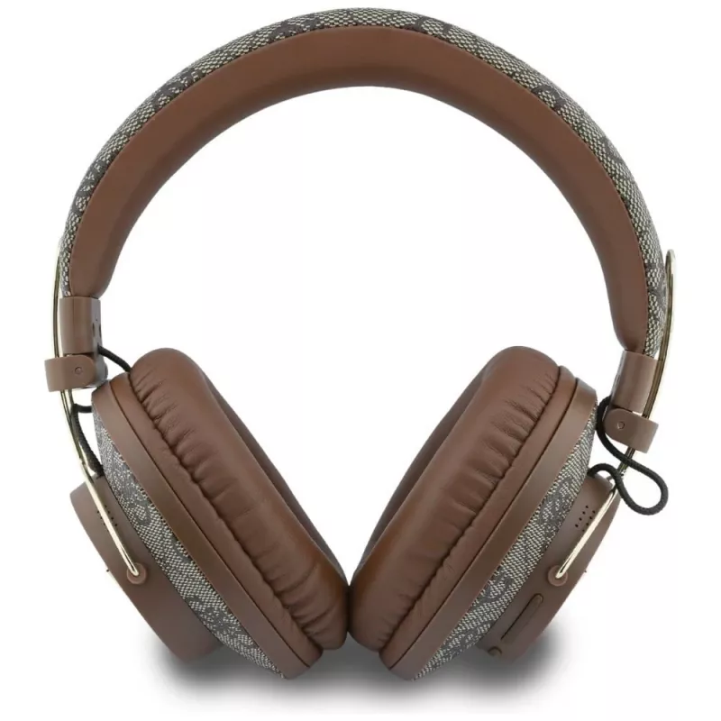 Guess Triangle Logo Bluetooth ENC Over-Ear Headphones Brown