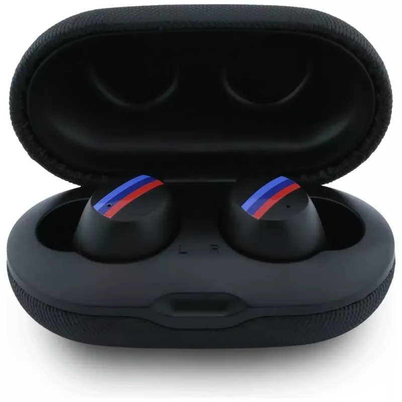 BMW M Metal Logo TWS Bluetooth 5.1 Earbuds ar ENC - Melns
