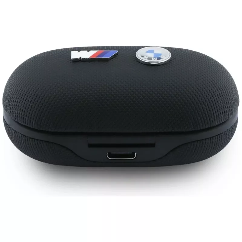 BMW M Metal Logo TWS Bluetooth 5.1 Earbuds ar ENC - Melns